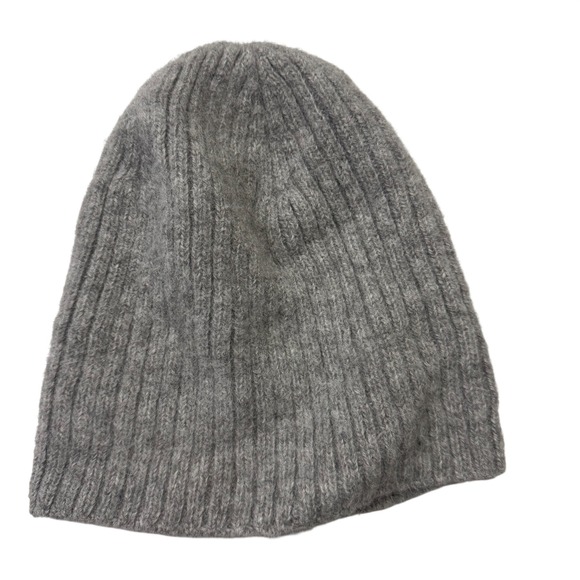 Industry Of All Nations Other - Industry of All Nations Beanie OS Gray 100% Undyed Alpaca Ribbed Knit Hat Peru